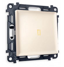 Выключатель одноклавишный с подсветкой без рамки Ambrella Volt Quant MA322010