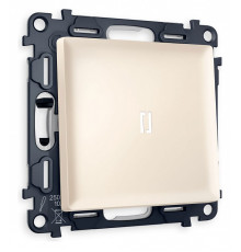 Выключатель одноклавишный с подсветкой без рамки Ambrella Volt Quant MA322015