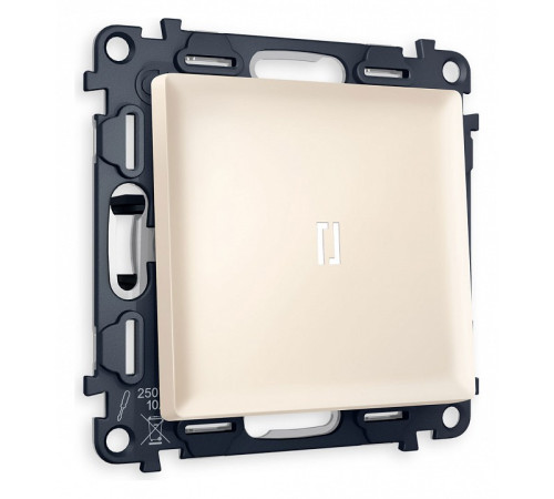 Выключатель одноклавишный с подсветкой без рамки Ambrella Volt Quant MA322015