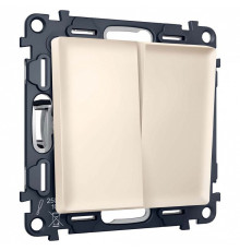 Выключатель перекрестный двухклавишный без рамки Ambrella Volt MA MA323030