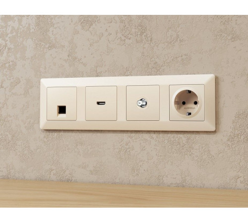 ТВ-розетка без рамки Ambrella Volt ALFA MA333050