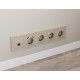 Розетка Ethernet RJ-45 и со шторками, без рамки Ambrella Volt ALFA MA372005