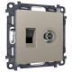 ТВ-розетка и розетка Ethernet RJ-45 без рамки Ambrella Volt ALFA MA372510