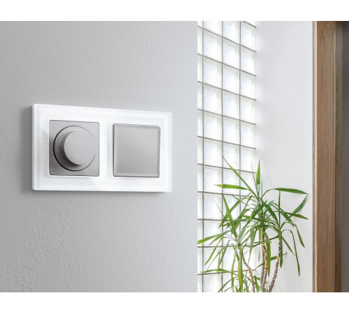 Выключатель двухполюсной самовозвратный без рамки Ambrella Volt MA MA401050