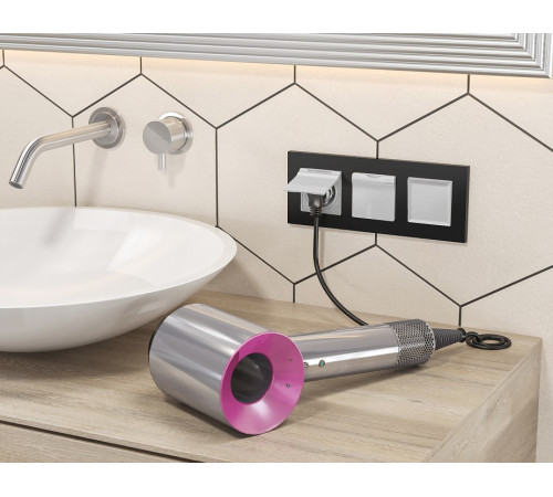 Выключатель двухполюсной самовозвратный без рамки Ambrella Volt MA MA401050