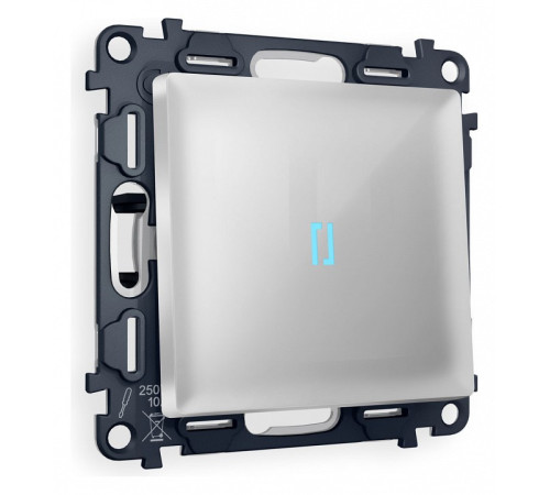 Выключатель одноклавишный с подсветкой без рамки Ambrella Volt Quant MA402020