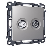 ТВ-розетка и SAT-розетка оконечная без рамки Ambrella Volt ALFA MA513310