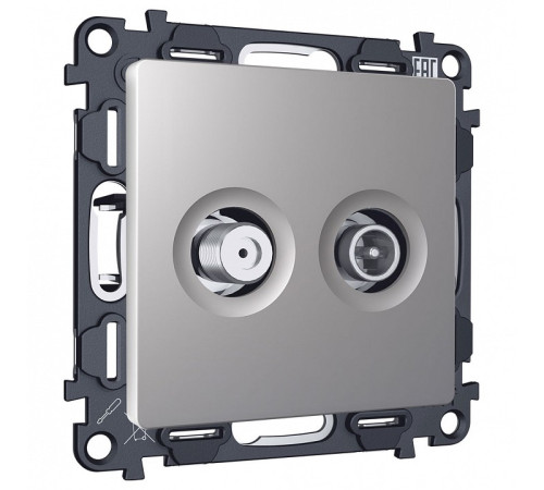 ТВ-розетка и SAT-розетка оконечная без рамки Ambrella Volt ALFA MA513310