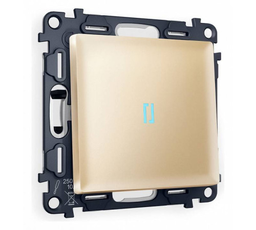 Выключатель проходной одноклавишный с подсветкой Ambrella Volt Quant MA602040