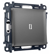 Выключатель самовозвратный одноклавишный с подсветкой, без рамки Ambrella Volt MA MA652055