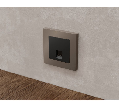 Розетка Ethernet RJ-45 и со шторками, без рамки Ambrella Volt ALFA MA812005