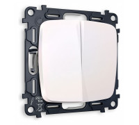 Выключатель двухклавишный без рамки Ambrella Volt Quant MO203010