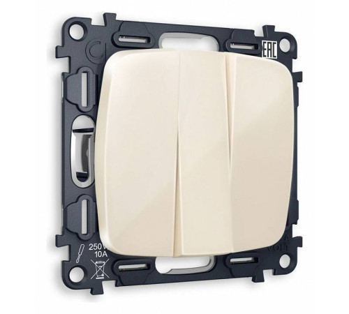 Выключатель трехклавишный без рамки Ambrella Volt Quant MO305010