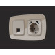 Розетка Ethernet RJ-45 и со шторками, без рамки Ambrella Volt OMEGA MO372005