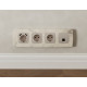 Розетка Ethernet RJ-45 и со шторками, без рамки Ambrella Volt OMEGA MO372005