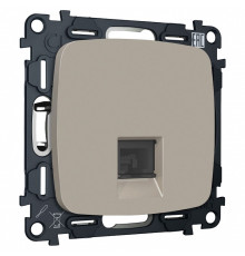 Розетка Ethernet RJ-45 и со шторками, без рамки Ambrella Volt OMEGA MO372005