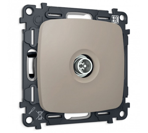 ТВ-розетка оконечная без рамки Ambrella Volt OMEGA MO373005