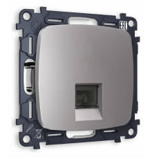 Розетка Ethernet RJ-45 и со шторками, без рамки Ambrella Volt Quant MO512010