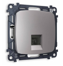 Розетка телефонная RJ-11 со штрокой, без рамки Ambrella Volt Quant MO512030