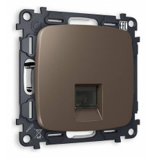 Розетка Ethernet RJ-45 и со шторками, без рамки Ambrella Volt Quant MO642010