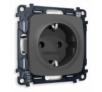 Розетка с заземлением, без рамки Ambrella Volt Quant MO906010