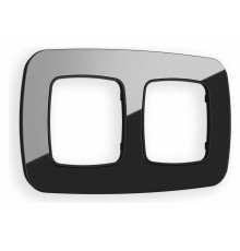 Рамка на 2 поста Ambrella Volt Radian Стекло натуральное OF350802