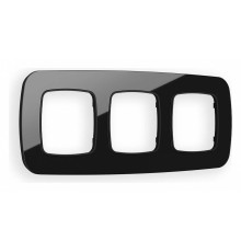 Рамка на 3 поста Ambrella Volt Radian Стекло натуральное OF350803