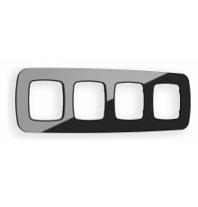 Рамка на 4 поста Ambrella Volt Radian Стекло натуральное OF350804