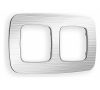 Рамка на 2 поста Ambrella Volt Radian Металл OF580102