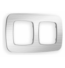 Рамка на 2 поста Ambrella Volt Radian Металл OF580102