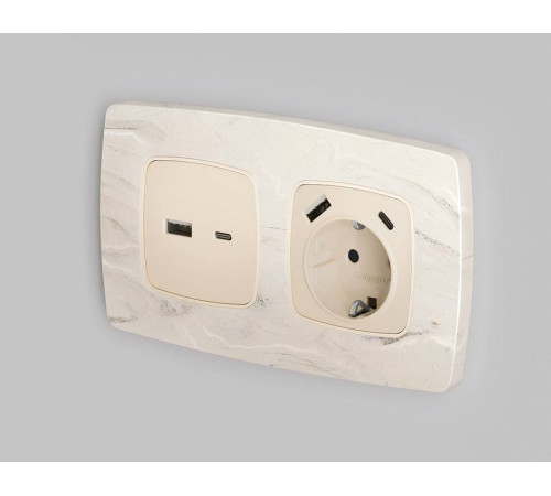 Рамка на 2 поста Ambrella Volt Opera OF940602