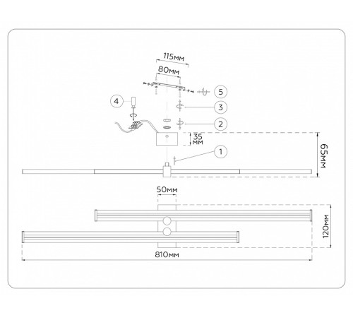Накладной светильник Ambrella Light COMFORT FL6161