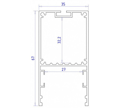 Короб накладной Ambrella Light Profile System GP GP3000BK