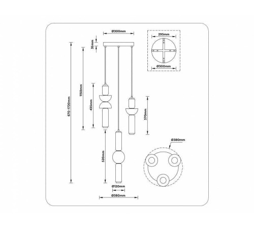 Подвесной светильник Ambrella Light LH LH11026