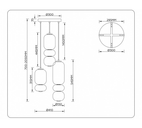 Подвесной светильник Ambrella Light LH LH11036