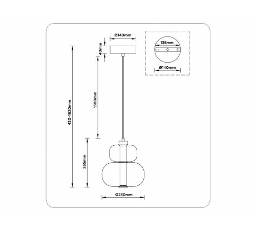 Подвесной светильник Ambrella Light LH LH11052