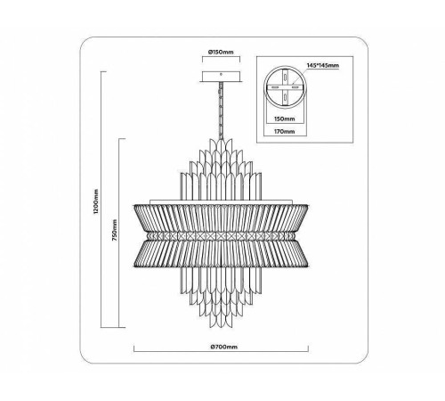 Подвесной светильник Ambrella Light LH LH41023