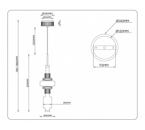Подвесной светильник Ambrella Light LH LH53121