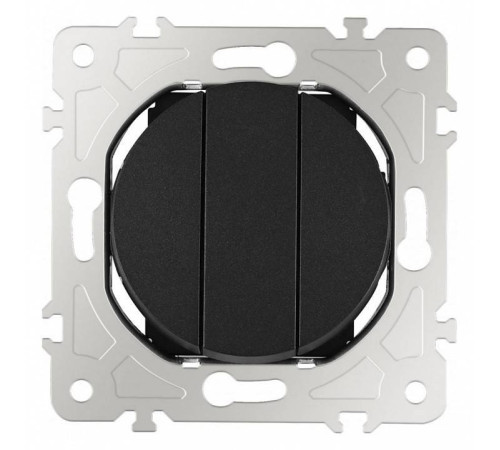 Выключатель трехклавишный без рамки Arte Milano 202 202.30-3.black