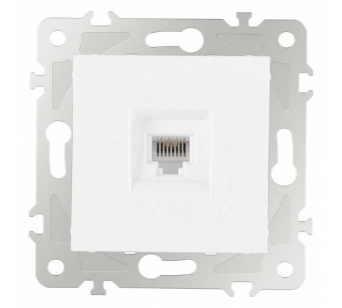 Розетка телефонная RJ-11 без рамки Arte Milano am-203 203.51-1.white