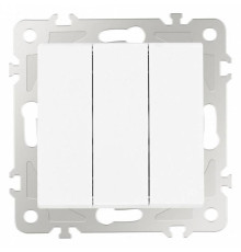 Выключатель трехклавишный без рамки Arte Milano 206 206.30-3.white