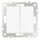 Выключатель для жалюзи без рамки Arte Milano 206 206.38-2.white