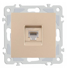 Розетка Ethernet RJ-45 без рамки Arte Milano am-206 206.45-1.shampan