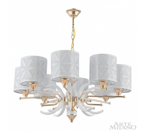 Подвесная люстра Arte Milano Florentia-2097 302097/8 Wh/Gd
