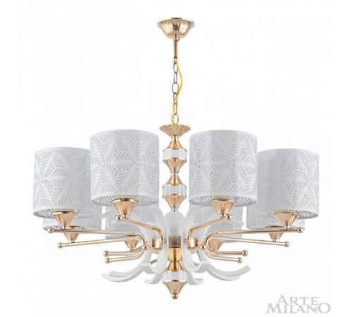 Подвесная люстра Arte Milano Florentia-2097 302097/8 Wh/Gd