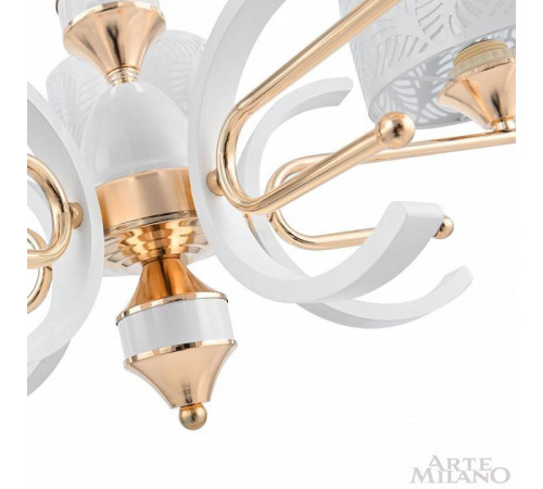 Подвесная люстра Arte Milano Florentia-2097 302097/8 Wh/Gd