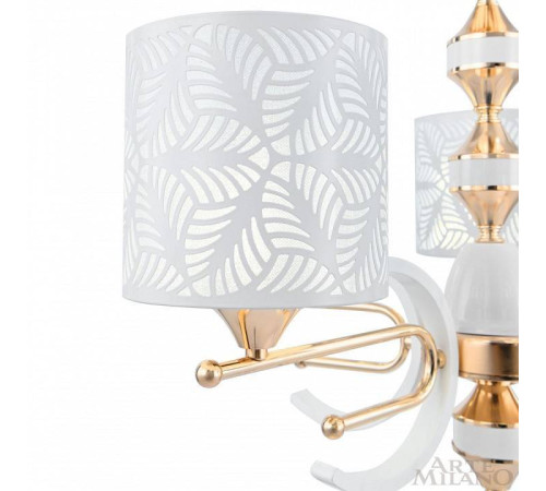 Подвесная люстра Arte Milano Florentia-2097 302097/8 Wh/Gd