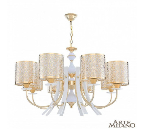 Подвесная люстра Arte Milano Florentia-6067 306067/8 Wh/Gd