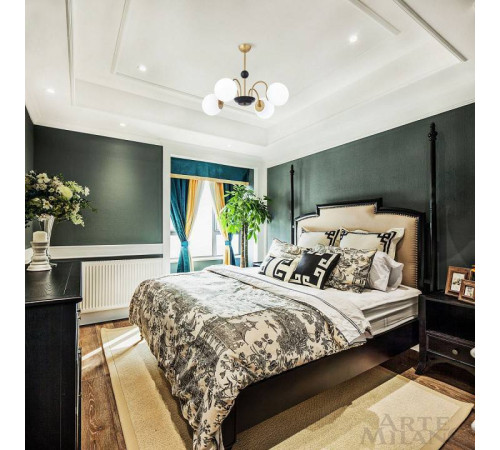 Люстра на штанге Arte Milano AM-Napoli 312066/D700/4 BS/BK