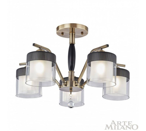 Люстра на штанге Arte Milano Napoli-2646 332646/5 AB+BK